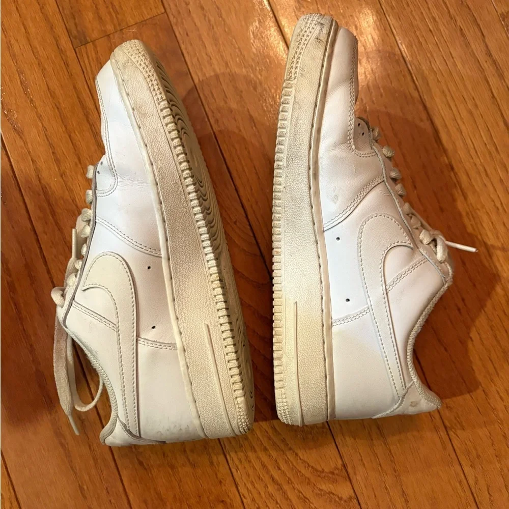 Nike All-White Air Force 1 Sneakers